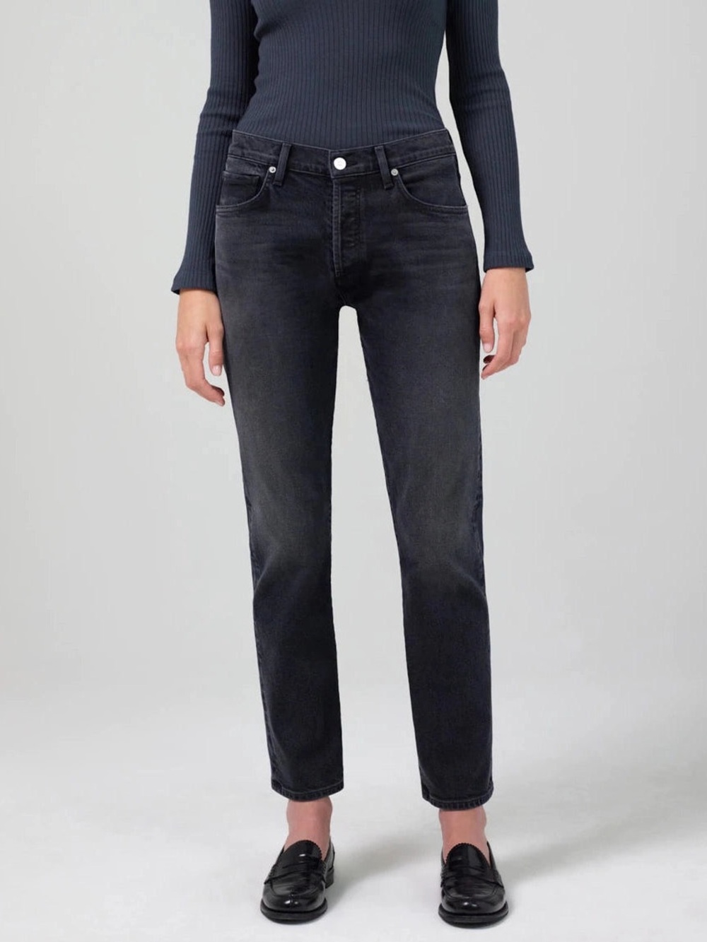 Citizens Of Humanity Emerson Black Wash Premium Denim Jeans Womens Size 34